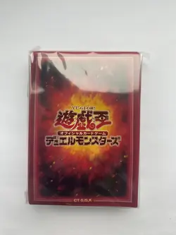 Yu-Gi-Oh Sleeves Fire Attribute Red Official Konami OCG 70 Pcs NEW - Image 1
