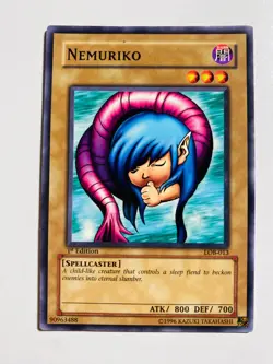YU-GI-OH! 1ST EDITION NEMURIKO LOB-013 NM CARD - Image 1