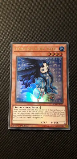 Yu-Gi-Oh! Fortune Fairy Swee, BLHR-EN017, Ultra Rare, 1. Edition, Englisch, NM - Image 1