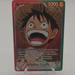 Bandai One Piece Monkey D. Luffy OP13-001 Leader Alt Art Foil 5000 4 Life - Image 1