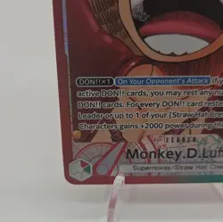 Bandai One Piece Monkey D. Luffy OP13-001 Leader Alt Art Foil 5000 4 Life - Image 5