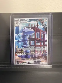Steelix Pokemon TCG Paradox Rift Illustration Rare Card 208/182 - Image 1