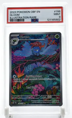 Gloom #198 Obsidian Flames Full Art Pokemon Card Graded PSA 9 - Image 1