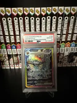 Pokemon TCG Prismatic Evolutions Vaporeon EX Card 149/131 Sir PSA GEM MT 10 - Image 1