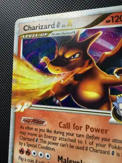 Charizard G Lv.X 143/147 Supreme Victors Holo Card *With Fire Breath Swirl!* LP - Image 3