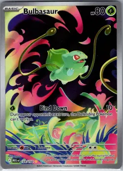 Bulbasaur - 133/132 ME01: Mega Evolution - Pokemon Card - NM - Image 1
