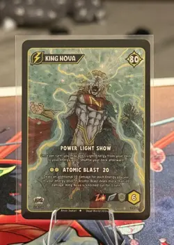 Dead World TCG King Nova 118/116 DEMO EDITION Holo Secret Rare Card 2024 - Image 1