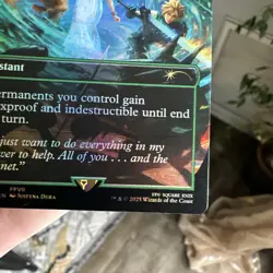 Aerith's Curaga Magic Heroic Intervention, Foil, Secret Lair Final Fantasy NM - Image 3