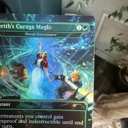 Aerith's Curaga Magic Heroic Intervention, Foil, Secret Lair Final Fantasy NM - Image 4