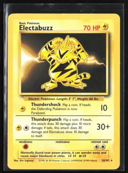 Pokemon TCG - Electabuzz Rare Base Set 020/102 HP - Image 1