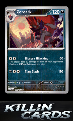 Reverse Holofoil Zoroark 032/064 Rare SV: Shrouded Fable Pokemon Card NM - Image 1