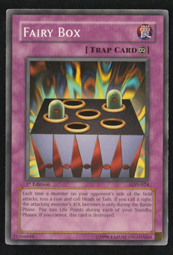 Fairy Box LON-024 - YuGiOh Labyrinth of Nightmare TCG Set - Rare - First Edition - Image 1