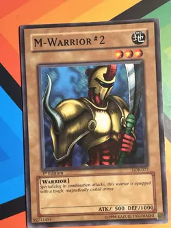 Yugioh! M-Warrior #2 - LOB-077 - Common - 1st Edition NM Vintage 1999 Wavy - Image 1