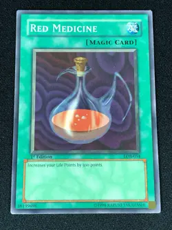 YUGIOH RED MEDICINE LOB-054 1ST COMMON (NM) NA PRINT - Image 1