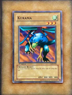 Yugioh Kurama LOB-039 Common 1st Ed North American NM - Image 1