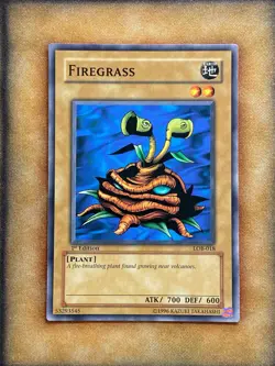 Yugioh Firegrass LOB-018 Common 1st Ed North American NM - Image 1