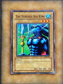 Yugioh The Furious Sea King LOB-033 Common 1st Ed North American NM - Image 1