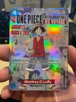 One Piece TCG - Monkey.D.Luffy (055) (College Basketball US Voyage) P-055 LP #2 - Image 1