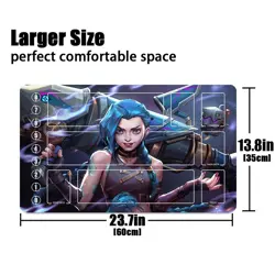 Jinx Riftbound Playmat League of Legends Playmat+Bag Trading Card Game Mat+Bag - Image 2