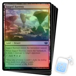 FOIL JAGGED BARRENS X4 Outlaws Of Thunder Junction OTJ Magic MTG MINT CARD - Image 1