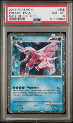 PSA 8 PALKIA SL8 | Call Of Legends Holo Pokemon Card - Image 1