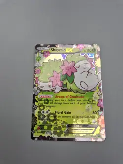Pokemon TCG Shaymin EX XY148 XY Generations Black Star Promo Holo Card LP - Image 1