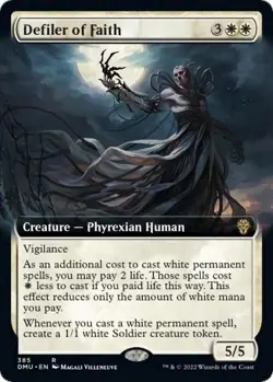 FOIL Defiler of Faith (Extended Art) - Dominaria United (DMU) - Image 1