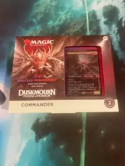 MTG Duskmourn Endless Punishment Commander Deck – Valgavoth – Sealed - Image 1