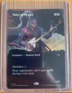 Voice of Victory (Borderless) Tarkir: Dragonstorm Foil MTG - Image 1