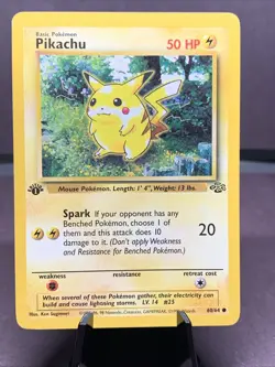 Pokemon TCG Pikachu 1st Edition Jungle Set 60/64 VTG WOTC 1999 - Image 1