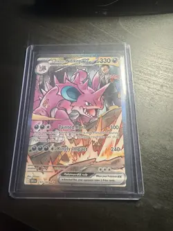 Pokemon Destined Rivals Team Rocket's Nidoking Ex 233/182 English SIR - Image 1
