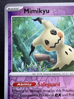 Pokemon TCG - Mimikyu 37/91 - Paldean Fates - REVERSE HOLO RARE - 2024 English - Image 5