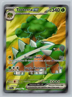 Torterra ex 185/162 Ultra Rare Temporal Forces Pokemon Near Mint - Image 1