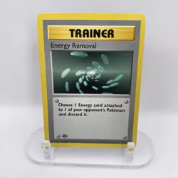 Energy Removal 92/102 1st Edition Base MP Common WOTC Pokemon TCG Vintage Single - Image 1
