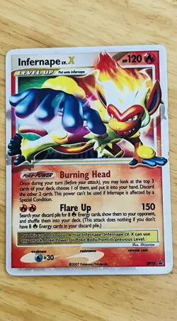 Pokemon TCG - Infernape LV.X DP10 Holo Black Star Promo - Diamond & Pearl 2007 - Image 2