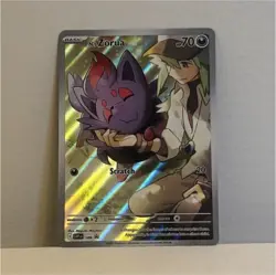 Pokemon N's Zorua 189 SVP Black Star Promo Full Art Holo Basic 70 HP Eng 2025 - Image 1