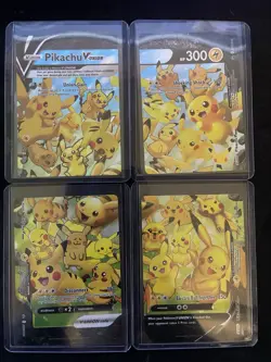 Pikachu V-Union [Set of 4] SWSH: Sword & Shield Promo Cards Holo - Image 1