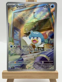 Pokemon Quaxly Card Paldea Evolved Illustration Rare 206/193 - Image 1