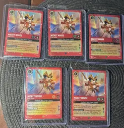 Mickey Mouse - 5X Pirate Captain 18/P2 Disney Lorcana Promo Cards Holo Set Of 5 - Image 1