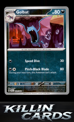 Reverse Holofoil Golbat 028/064 Common SV: Shrouded Fable Pokemon Card NM - Image 1