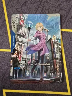 A Show of Resolve - GD01-100 - U+ Alternate Art - GUNDAM TCG CARD GAME - Image 1