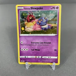 Galarian Slowpoke SWSH126 Black Star Promo Holo Pokemon Card #1 NM Swirl - Image 1