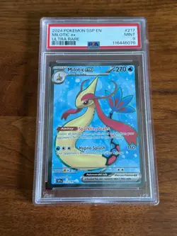 Pokemon TCG Milotic EX Ultra Rare Card 217/191 Surging Sparks PSA 9 - Image 1