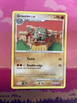 Pokemon Card Graveler Arceus 37/99 Uncommon Near Mint - Image 1