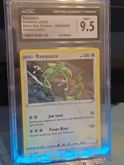 🔥 Rayquaza SWSH029 SWSH: Sword & Shield Promo Cards Holo CGC 9.5 Mint + 2020 - Image 1