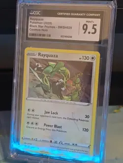 🔥 Rayquaza SWSH029 SWSH: Sword & Shield Promo Cards Holo CGC 9.5 Mint + 2020 - Image 2