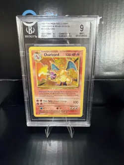 BGS 9 PSA 9 Charizard 003/034 Trading Card Game Classic Holo - Image 1