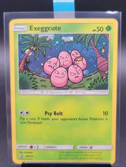 SWIRL 🌀💫 NM Exeggcute SM119 Holo Black Star Promo Pokemon Card - Image 3