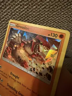 Groudon 113/236 Cosmic Eclipse Promo Holo Pokemon Card - LP - Image 3