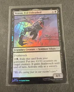 Venom, Evil Unleashed FOIL : 0071 - Spiderman MTG - Image 1